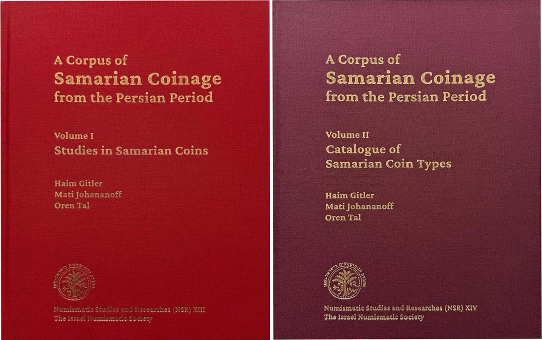 Cover image for A Corpus of Samarian Coinage from the Persian Period, Volumes I & II ISBN 9789657849415